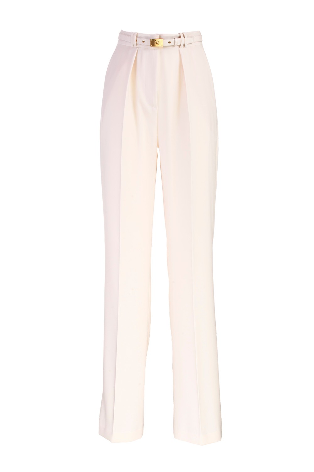 shop ELISABETTA FRANCHI Saldi Pantalone: Elisabetta Franchi pantalone palazzo in crêpe con cintura.
Pantalone palazzo in crêpe fermo con pinces sul davanti e tasche alla francese. 
Il punto vita è enfatizzato da una cintura in tono con fibbia a cassetta in metallo dorato.
Fodera in raso monogram.
Zip invisibile sul fianco.
Bottoni in metallo dorato.
Composizione: 100% Poliestere
Fabbricato in Italia.. PA04337E2-193 number 4856764
